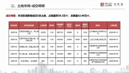 山东楼市“金九”观察 多城市场数据出炉，成色几何？